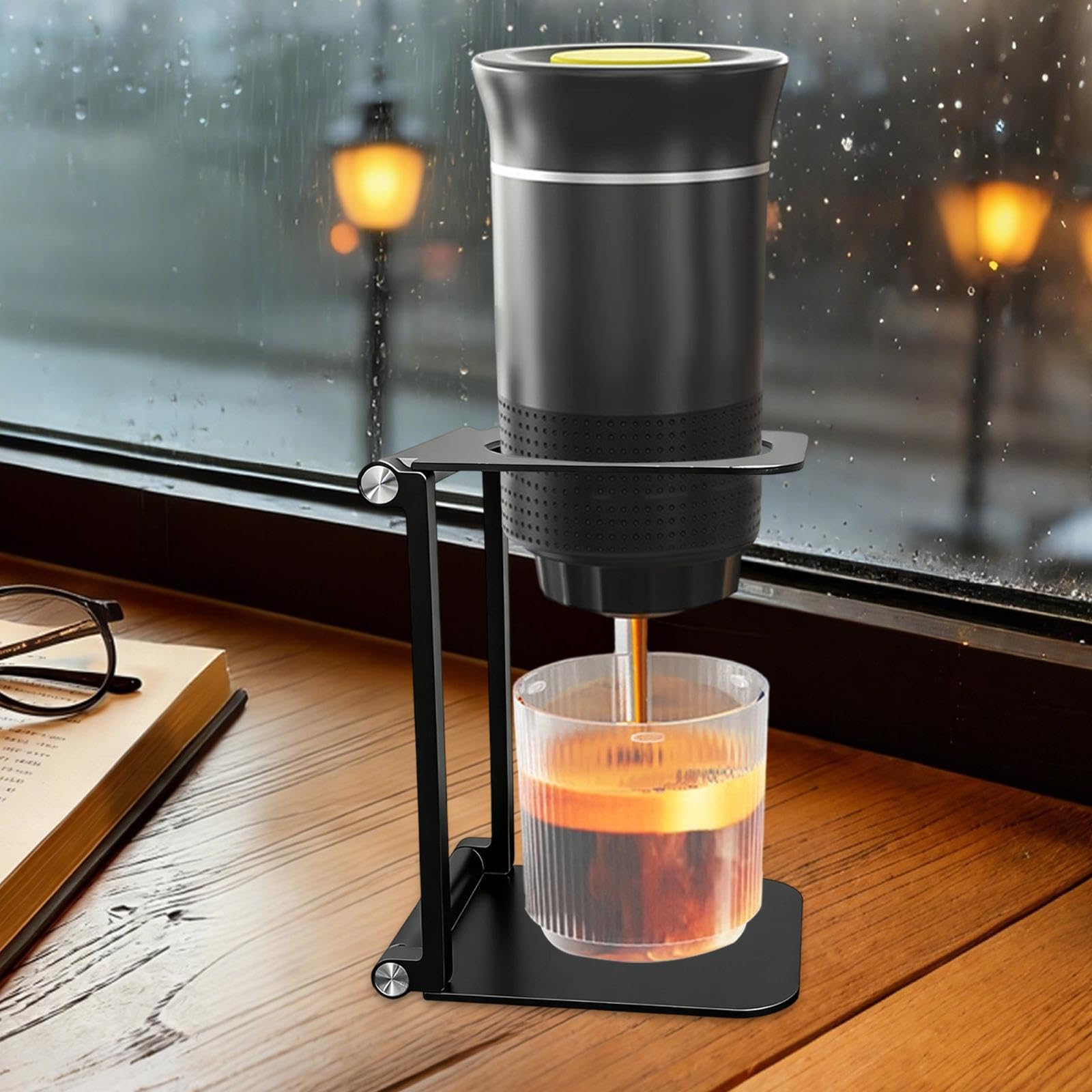 Amazon｜KLKCMS 折りたたみ式アルミ合金製 ドリップコーヒー
